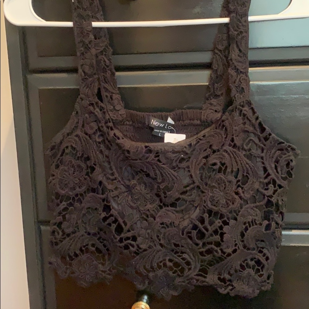 Black crop top